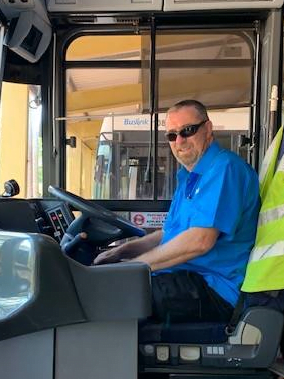 Driver Trevor Murdie On Bus Humpty Doo